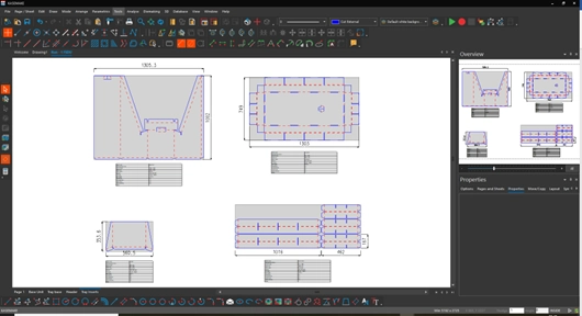 KASEMAKE showing sheets in a drawing