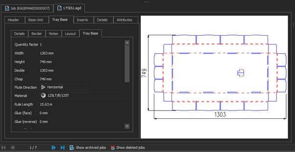 Database Window showing tabs for each sheet in a drawing